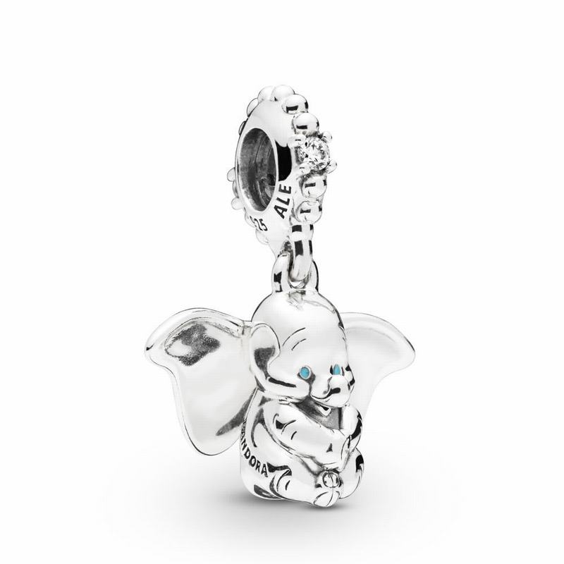 Pandora Disneyr Dumbo Charm - Sterling Silver/Enamel/Blue/Cubic Zirconia - Canada | GV1382UC